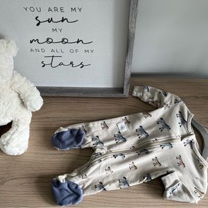 New born organic cotton onesie